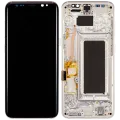 OLED Assembly With Frame For Samsung Galaxy S8 (Refurbished) (Arctic Silver)