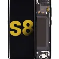 OLED Assembly With Frame For Samsung Galaxy S8 (Refurbished) (Midnight Black)