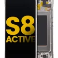 OLED Assembly With Frame For Samsung Galaxy S8 Active (Refurbished) (Tungsten Gold)