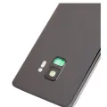 Back Cover Glass With Camera Lens For Samsung Galaxy S9 (No Logo) (Aftermarket Plus) (Midnight Black)