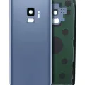 Back Cover Glass With Camera Lens For Samsung Galaxy S9 (No Logo) (Aftermarket Plus) (Coral Blue)