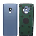 Back Cover Glass With Camera Lens For Samsung Galaxy S9 (No Logo) (Aftermarket Plus) (Coral Blue)