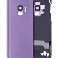 Back Cover Glass With Camera Lens For Samsung Galaxy S9 (No Logo) (Aftermarket Plus) (Lilac Purple)