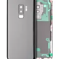 Back Cover Glass With Camera Lens For Samsung Galaxy S9 Plus (No Logo) (Aftermarket Plus) (Titanium Gray)