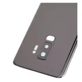 Back Cover Glass With Camera Lens For Samsung Galaxy S9 Plus (No Logo) (Aftermarket Plus) (Midnight Black)