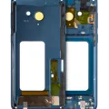 Mid-Frame Housing For Samsung Galaxy S9 Plus (With SmallParts) (Coral Blue Frame)