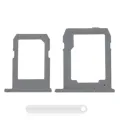 Sim And SD Card Tray For Samsung Galaxy Tab S2 8.0" (T715 / T719) (2015) (3G Version) (2 Piece Set) (White)