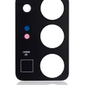 Back Camera Lens (Glass Only) With Adhesive For Samsung Galaxy Note 20 Ultra (Mystic Black) (10 Pack)