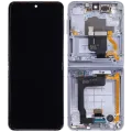 Inner OLED Assembly With Frame For Samsung Galaxy Z Flip 4 5G (US & International Version) (Refurbished) (Blue)