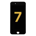 Дисплейний модуль з металевою пластиною для iPhone 7 (Refurbished) (чорний)