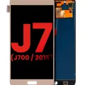 OLED Assembly Without Frame For Samsung Galaxy J7 (J700 / 2015) (Aftermarket Plus) (Gold)