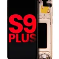 OLED Assembly With Frame For Samsung Galaxy S9 Plus (Aftermarket Plus) (Sunrise Gold)