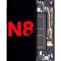 OLED Assembly With Frame For Samsung Galaxy Note 8 (Aftermarket Plus) (Midnight Black)