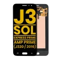 OLED Assembly Without Frame For Samsung Galaxy J3 (J320 / 2016) / Sol 4G / Express Prime / Amp Prime (Refurbished) (Black)