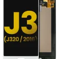 Дисплейний модуль (OLED) для Samsung Galaxy J3 (J320 / 2016) / Sol 4G / Express Prime / Amp Prime (Service Pack) (білий)