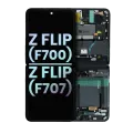 Inner OLED Assembly With Frame For Samsung Galaxy Z Flip 4G (F700) (Service Pack) (Mirror Black)