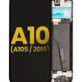 LCD Assembly With Frame For Samsung Galaxy A10 (A105 / 2019) (Single Sim) (North American Version) (Refurbished) (Black)