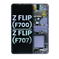 Inner OLED Assembly With Frame For Samsung Galaxy Z Flip 5G (F707) (Service Pack) (Mirror Purple)
