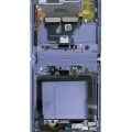 Inner OLED Assembly With Frame For Samsung Galaxy Z Flip 5G (F707) (Service Pack) (Mirror Purple)