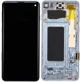 OLED Assembly With Frame For Samsung Galaxy S10 (Refurbished) (Prism Blue)