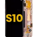 OLED Assembly With Frame For Samsung Galaxy S10 (Refurbished) (Flamingo Pink)