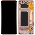 OLED Assembly With Frame For Samsung Galaxy S10 (Refurbished) (Flamingo Pink)