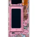 LCD Assembly With Frame (Without Fingerprint Sensor) For Samsung Galaxy S10 (Aftermarket Plus: TFT) (Flamingo Pink)