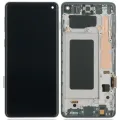 LCD Assembly With Frame (Without Fingerprint Sensor) For Samsung Galaxy S10 (Aftermarket Plus: TFT) (Prism Black)