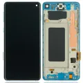 LCD Assembly With Frame (Without Fingerprint Sensor) For Samsung Galaxy S10 (Aftermarket Plus: TFT) (Prism Blue)