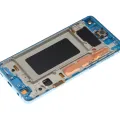 LCD Assembly With Frame (Without Fingerprint Sensor) For Samsung Galaxy S10 (Aftermarket Plus: TFT) (Prism Blue)