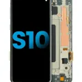 LCD Assembly With Frame (Without Fingerprint Sensor) For Samsung Galaxy S10 (Aftermarket Plus: TFT) (Prism Green)