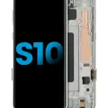 LCD Assembly With Frame (Without Fingerprint Sensor) For Samsung Galaxy S10 (Aftermarket Plus: TFT) (Prism White)