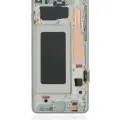 LCD Assembly With Frame (Without Fingerprint Sensor) For Samsung Galaxy S10 (Aftermarket Plus: TFT) (Prism White)