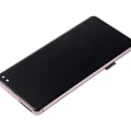 LCD Assembly With Frame (Without Fingerprint Sensor) For Samsung Galaxy S10 Plus (Aftermarket Plus: TFT) (Flamingo Pink)