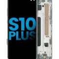 LCD Assembly With Frame (Without FingerPrint Sensor) For Samsung Galaxy S10 Plus (Aftermarket Plus: TFT) (Prism / Ceramic Black)