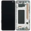 LCD Assembly With Frame (Without FingerPrint Sensor) For Samsung Galaxy S10 Plus (Aftermarket Plus: TFT) (Prism / Ceramic Black)