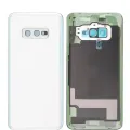 Back Cover Glass With Camera Lens For Samsung Galaxy S10e (No Logo) (Aftermarket Plus) (Prism White)
