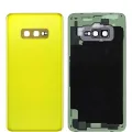 Back Cover Glass With Camera Lens For Samsung Galaxy S10e (No Logo) (Aftermarket Plus) (Canary Yellow)