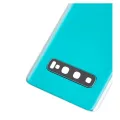Back Cover Glass With Camera Lens For Samsung Galaxy S10 (No Logo) (Aftermarket Plus) (Prism Green)