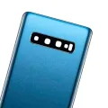 Back Cover Glass With Camera Lens For Samsung Galaxy S10 (No Logo) (Aftermarket Plus) (Prism Blue)