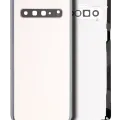 Back Cover Glass With Camera Lens For Samsung Galaxy S10 5G (No Logo) (Aftermarket Plus) (Crown Silver)
