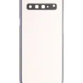 Back Cover Glass With Camera Lens For Samsung Galaxy S10 5G (No Logo) (Aftermarket Plus) (Crown Silver)