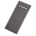 Задня кришка зі склом камери для Samsung Galaxy S10 (No Logo) (Aftermarket Plus) (Prism Black)