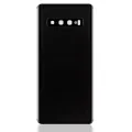 Задня кришка зі склом камери для Samsung Galaxy S10 (No Logo) (Aftermarket Plus) (Prism Black)