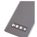 Задня кришка зі склом камери для Samsung Galaxy S10 (No Logo) (Aftermarket Plus) (Prism Black)