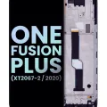 LCD Assembly With Frame For Motorola One Fusion Plus (XT2067 / 2020) (Genuine OEM) (Blue)