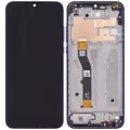 LCD Assembly With Frame For Motorola Moto G Play (XT2093 / 2021) (Genuine OEM) (Misty Blue)