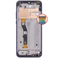 LCD Assembly With Frame For Motorola Moto G Play (XT2093 / 2021) (Genuine OEM) (Misty Blue)