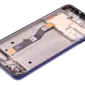 LCD Assembly With Frame For Motorola Moto G Play (XT2093 / 2021) (Genuine OEM) (Misty Blue)