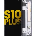 OLED Assembly With Frame For Samsung Galaxy S10 Plus (Refurbished) (Prism / Ceramic Black)